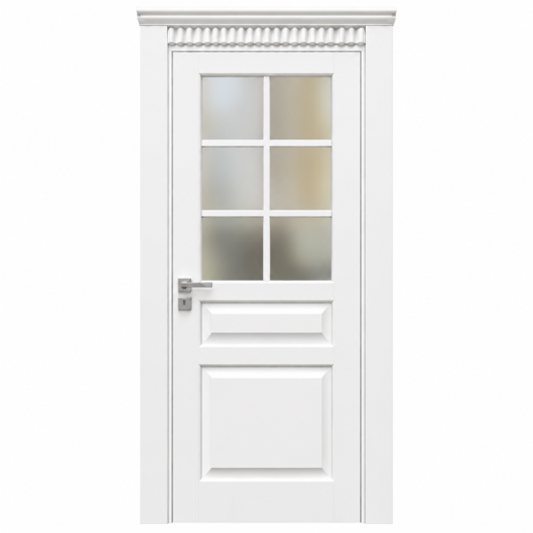 BY-5010B Porte intérieure Laqué Vitrée
